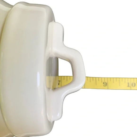 Rae Dunn FETCH Canister Dog Treat Jar White Black Letters Dimples NWT 2017 OG - Picture 13 of 16